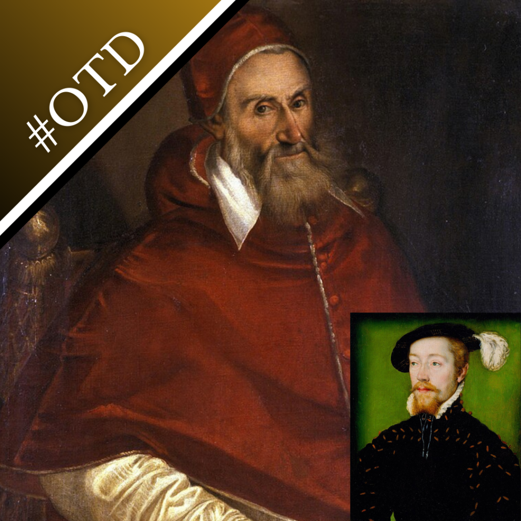 Portraits of Pope Gregory XIII and James V