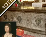 A photo of Henry Clifford's tomb and a portrait of Isabella I