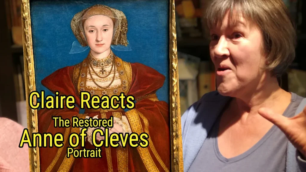 A photo of me reacting to the Anne of Cleves portrait